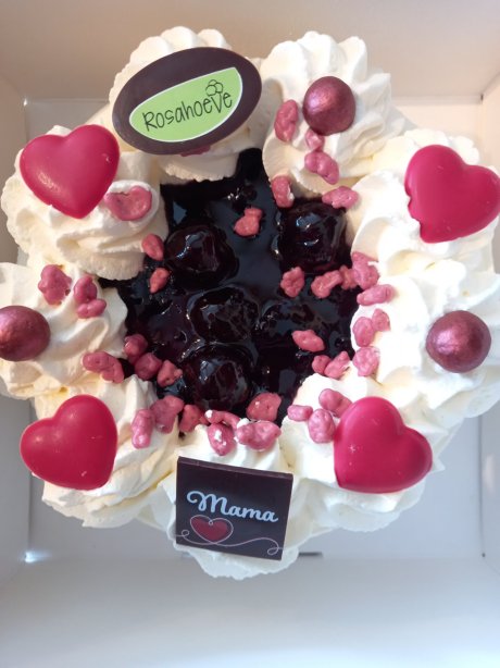 Moederdagijstaart Mascarpone Framboos