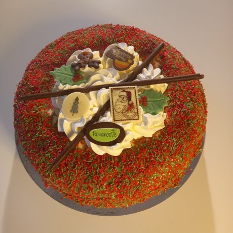 Kerst ijskrans Vanille Chocolade 10-persoons